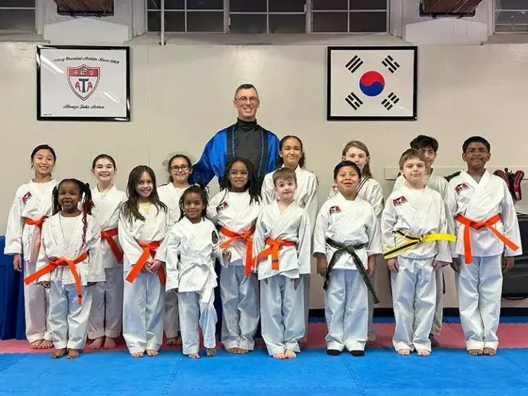 children showing confidence through martial arts